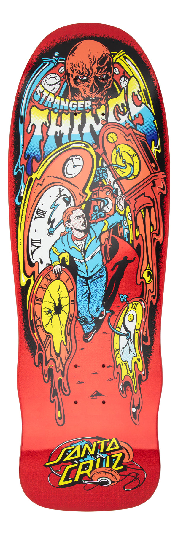 9.7in Grabke Max Melting Clock Skateboard Deck | Stranger Things
