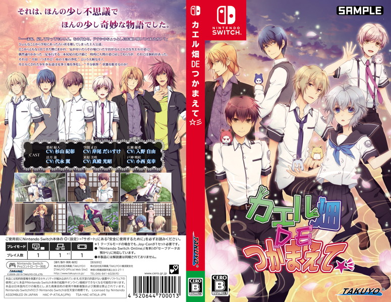 Switch版『カエル畑DEつかまえて』のダミージャケットが公開