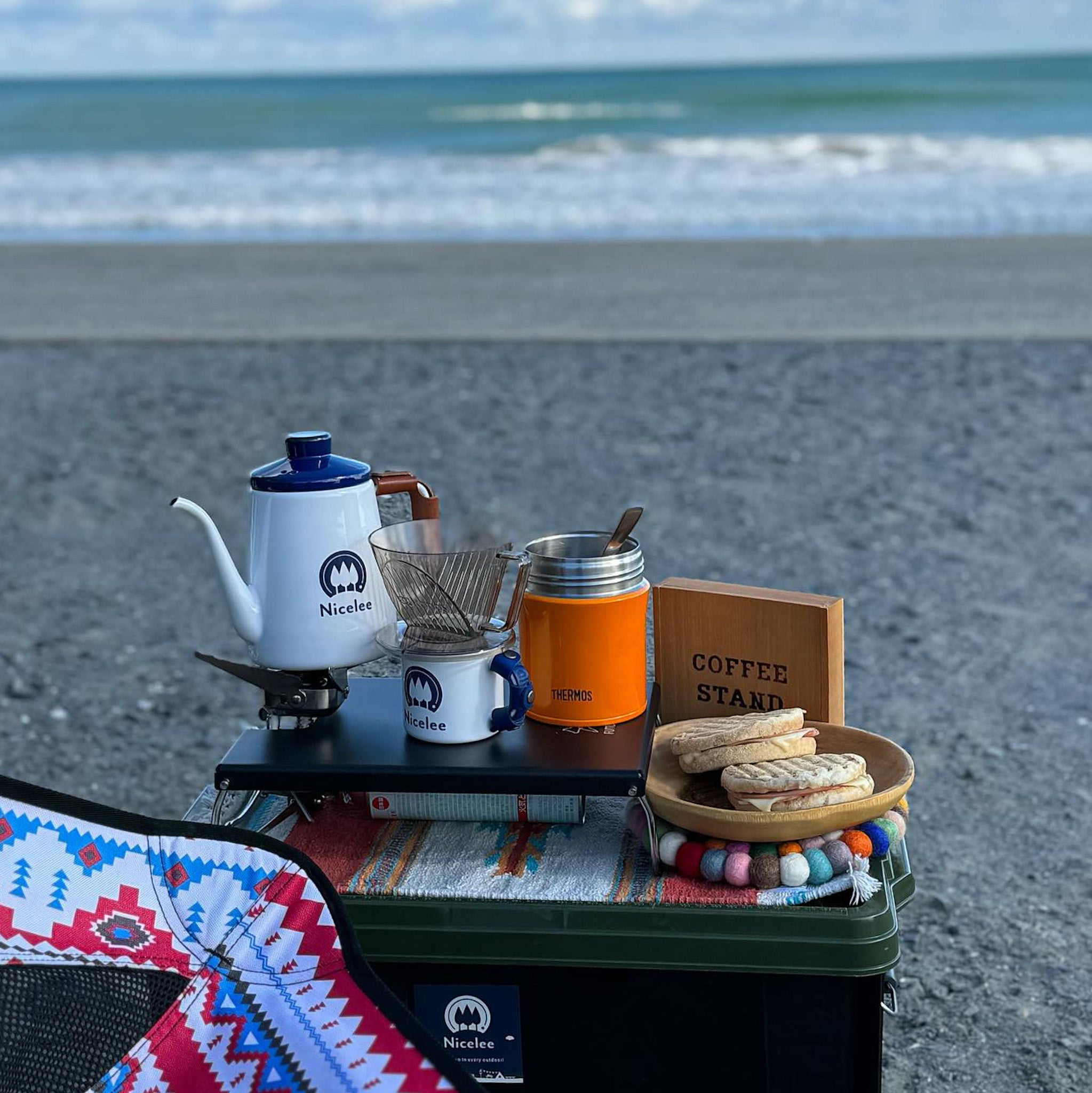 ナイスリー アウトドア ホーロー ドリップポット キャンプ