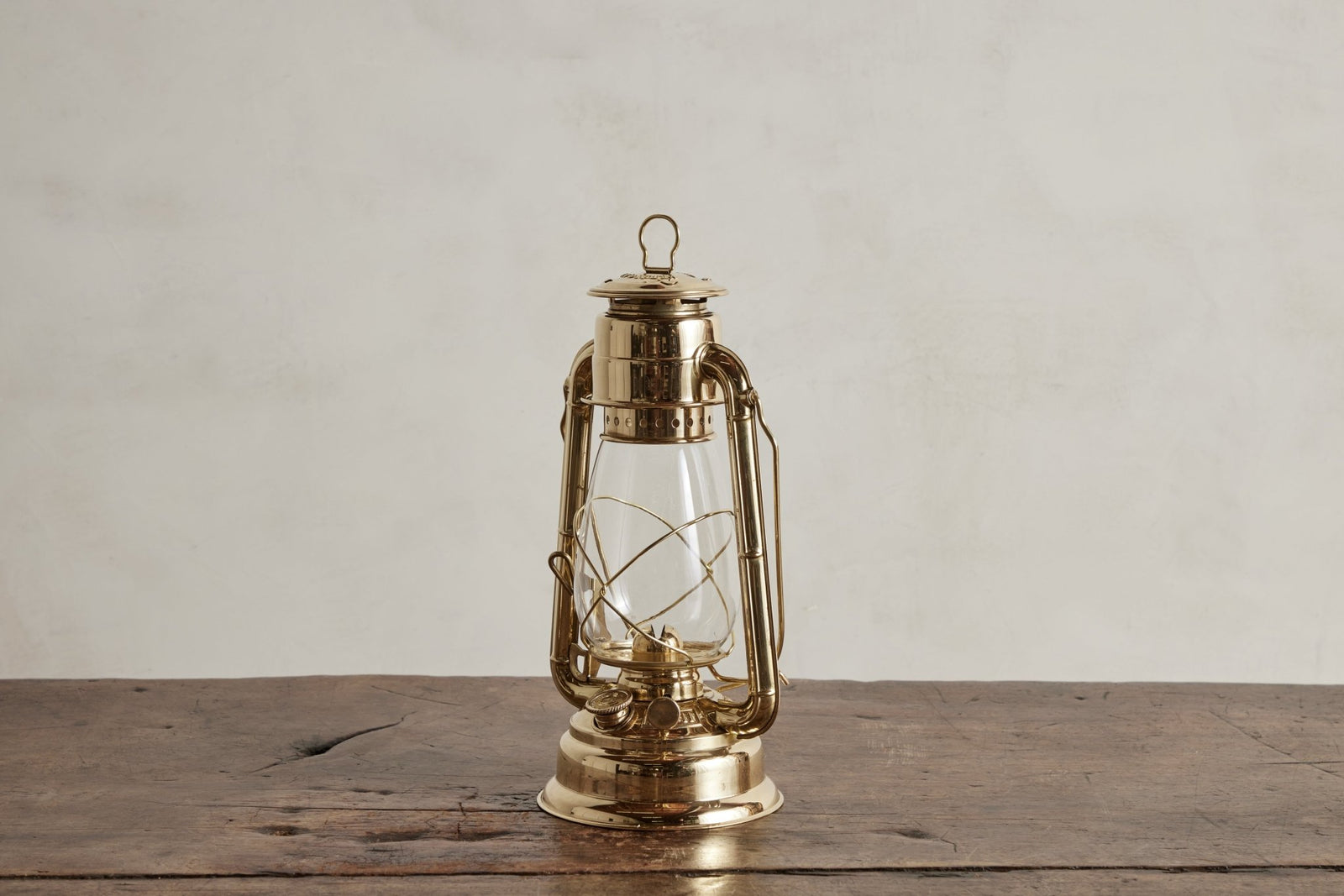 Brass Hurricane Lantern – Nickey Kehoe