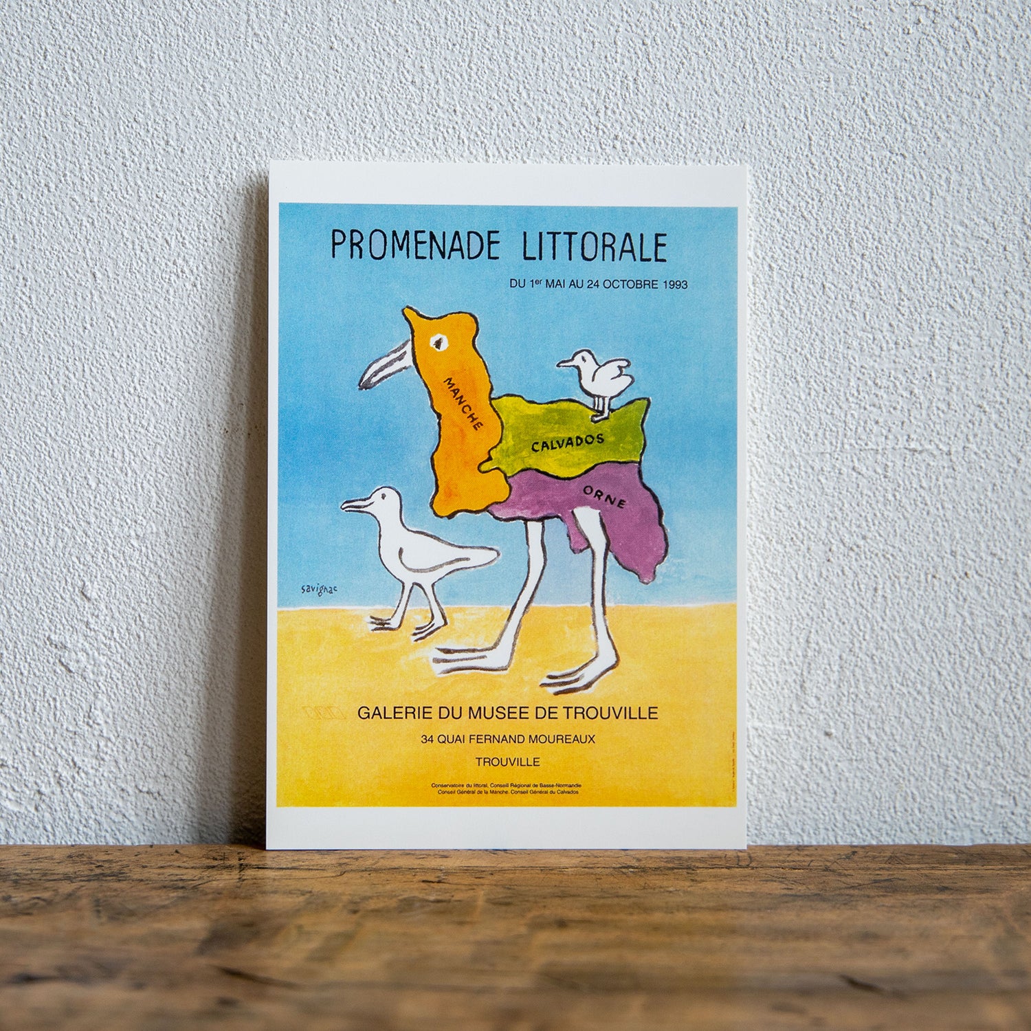 Raymond Savignac/レイモン・サヴィニャック ポストカード (海辺の散歩