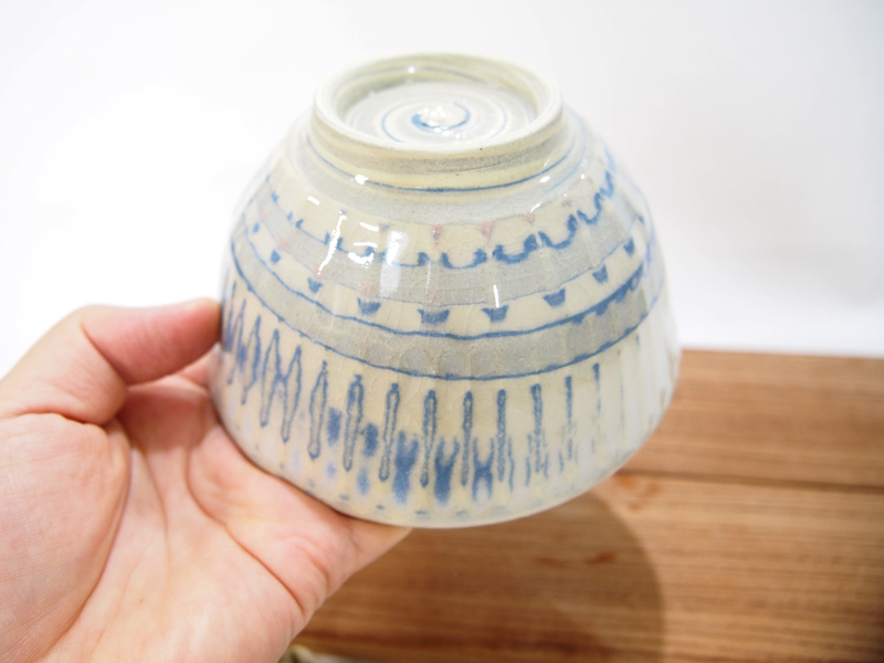 練上マーブル縦鎬 ごはん茶碗 2【甲和焼 芝窯】飯碗・鉢・どんぶり食器