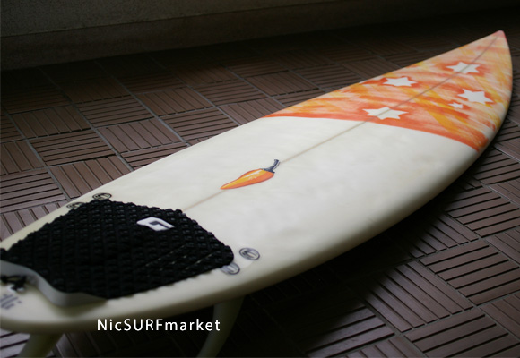 ビギナーにもお勧め！chilli チリ 中古ショートボード 6`5 (No.9629644