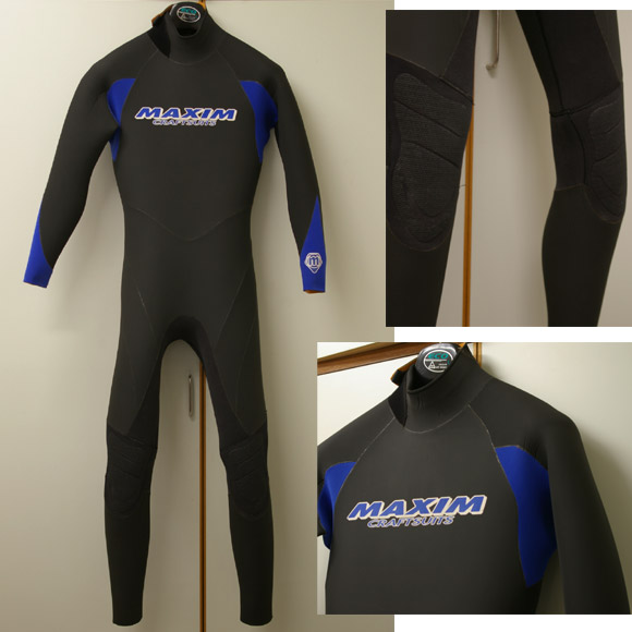 MAXIM 中古ウェットスーツ セミドライ 5mmx3.5mm Lサイズ (No9629059