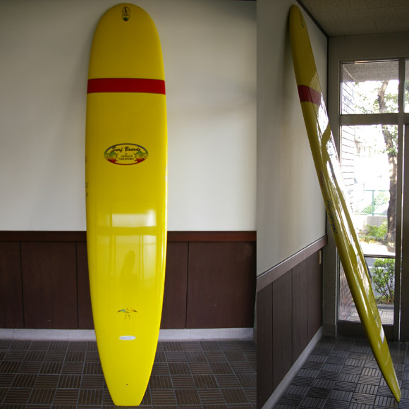 ドナルド・タカヤマ サーフテックIN THE PINK 中古ロングボード 9`3