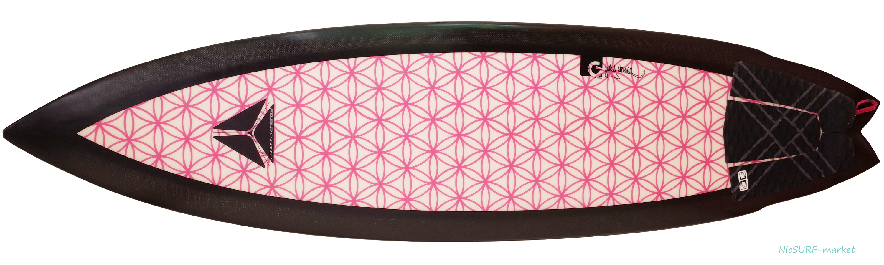 美品」FORMULA ENERGY サーフボード NEMO-ラスタモデル 中古ショート