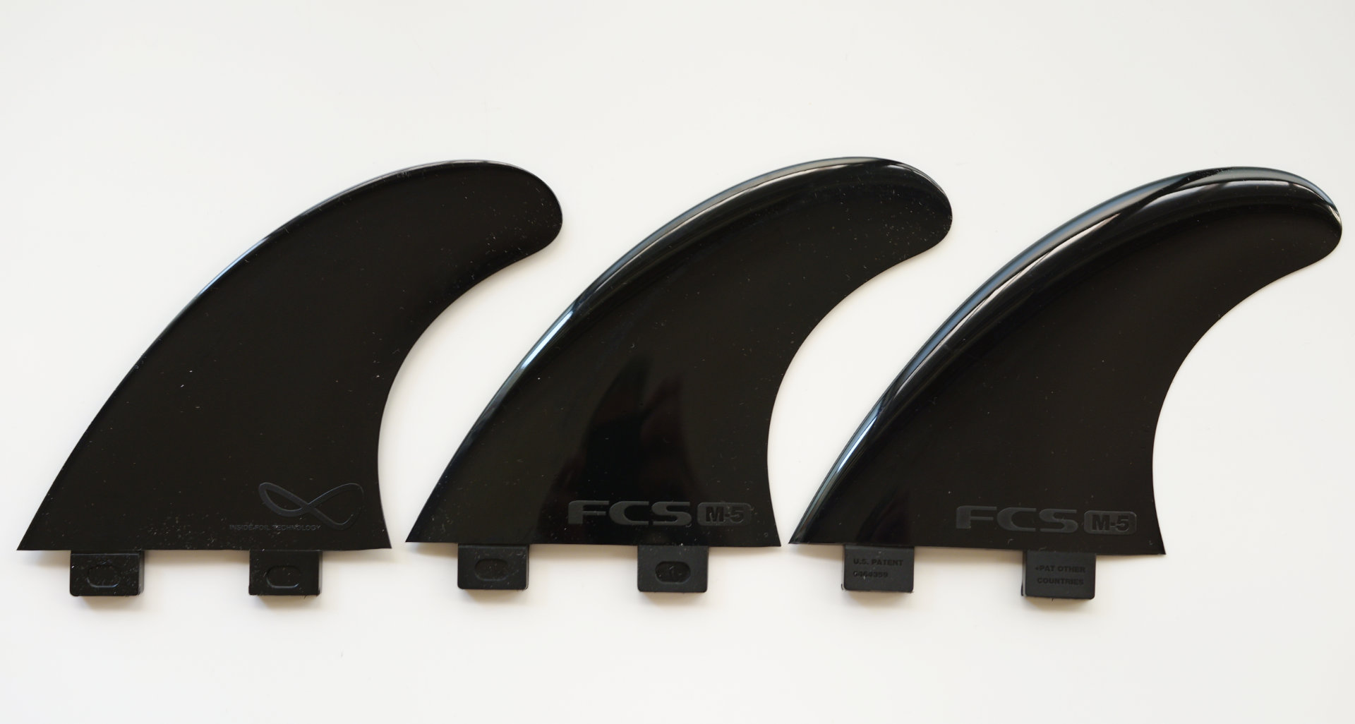 FCS 中古フィン M-5 トライ スラスター SMOKE ソフトフレックス M