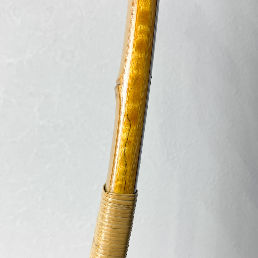 二寸伸 15.7kg 薩州宗昭 前塗竹弓 ニベ | 古弓具 二月堂