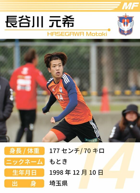 長谷川 元希 | 選手名鑑(2024) | アルビレックス新潟 | 新潟日報