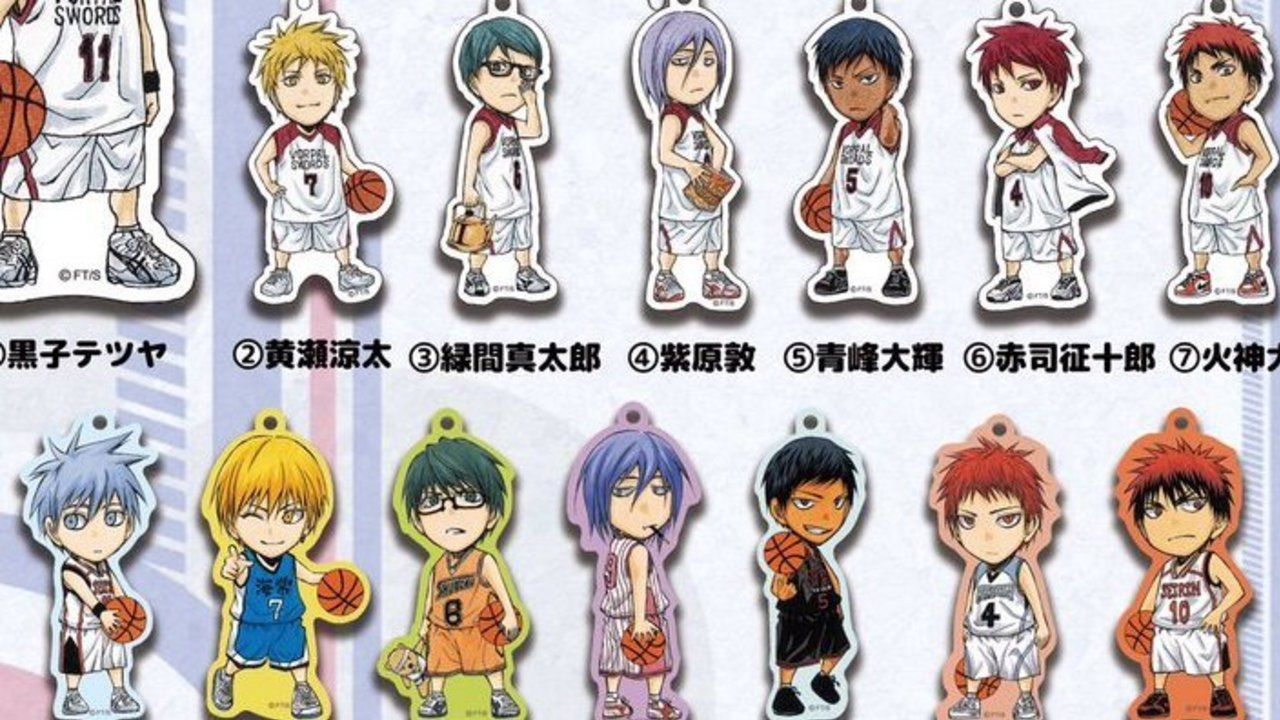 黒子のバスケ』原作絵のアクリルキーホルダーは全24種！なんと好きな