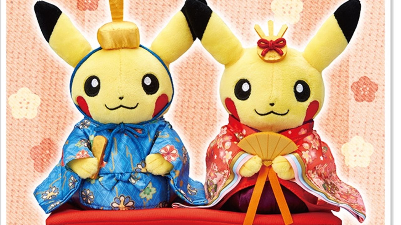 ひな祭りに飾りたい！『ポケモン』より男びな・女びなの格好をした