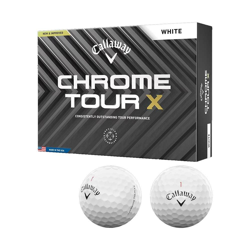 キャロウェイ Callaway 【大特価市】CHROME TOUR X ボール ホワイト 1