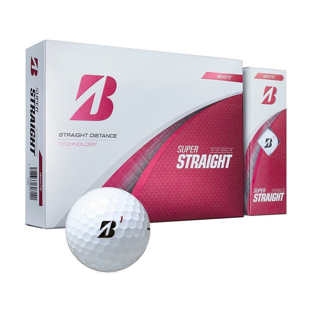 ブリヂストン BRIDGESTONE GOLF スーパーストレート ホワイト 1ダース