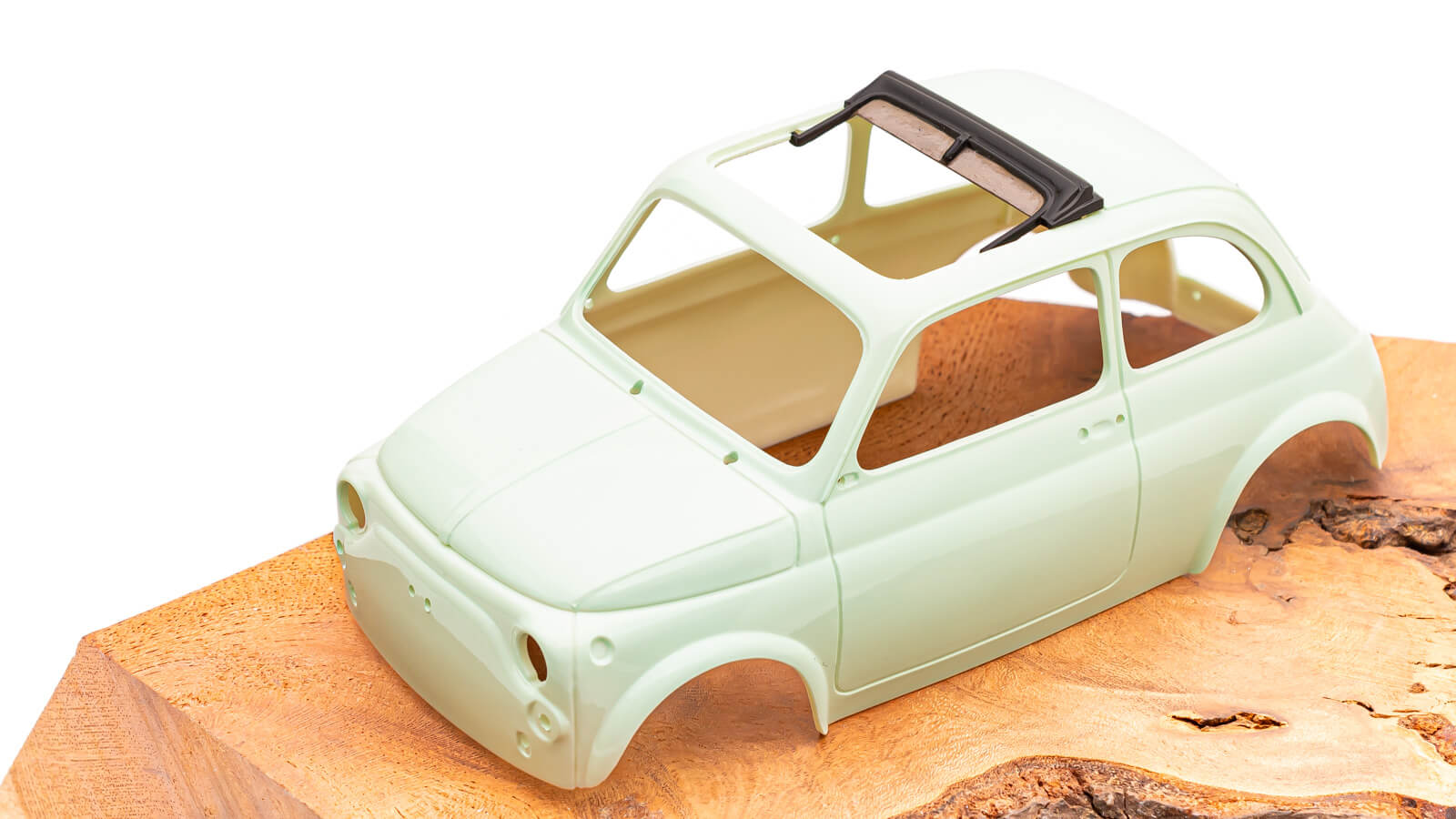 ここが神パーツ！】タミヤから再販されたFIAT500のキャンバストップに