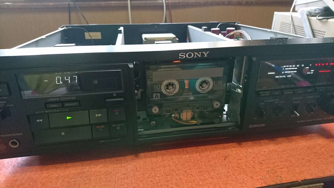 SONY TC-K555ESXの修理（フルオーバーホール） | スーパーカセッターズ