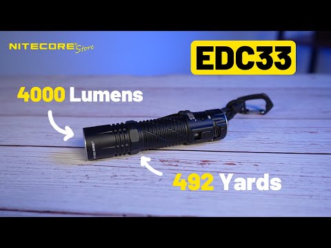 Nitecore EDC33 4000 Lumen Rechargeable EDC Flashlight – Nitecore Store