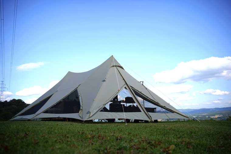 鎌倉天幕HIDEOUT-02をレビュー！張り方や使用感なども紹介 | ノマド