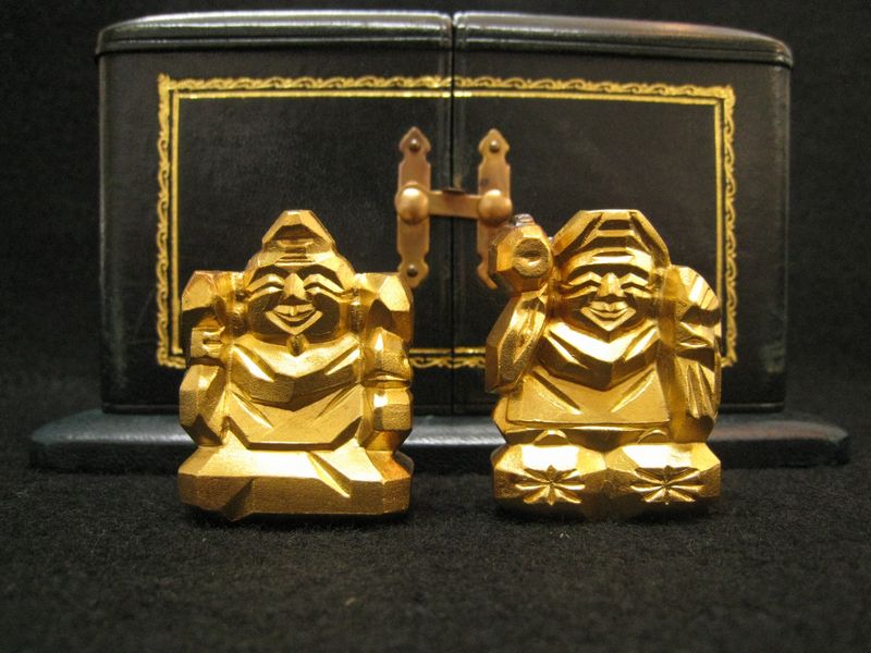 純金製 恵比寿大黒 金工芸品 K24恵比寿大黒像 | のみの市