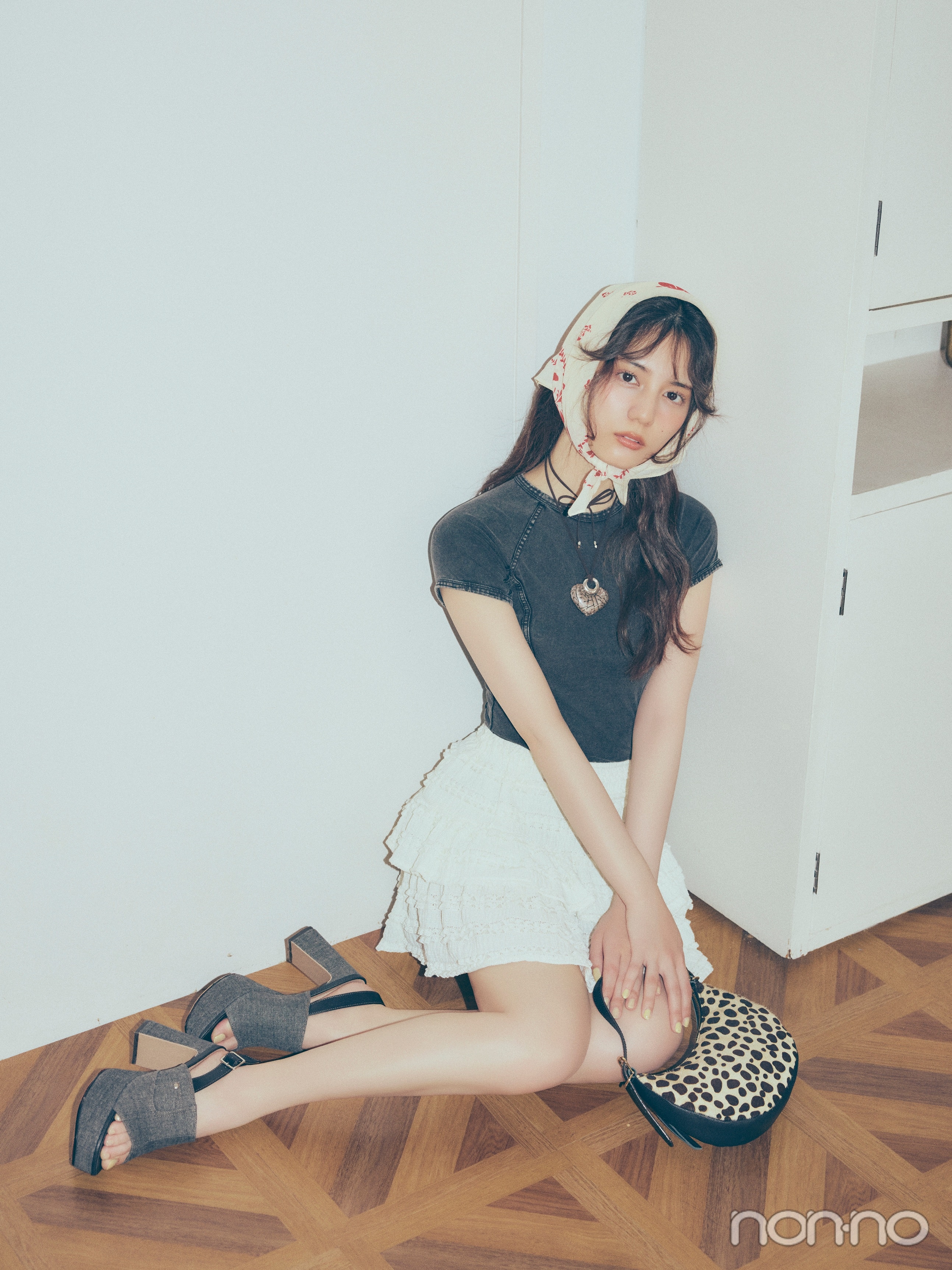 小坂菜緒】7月17日はコンパクトな「デニム風Tシャツ」【毎日更新・こ