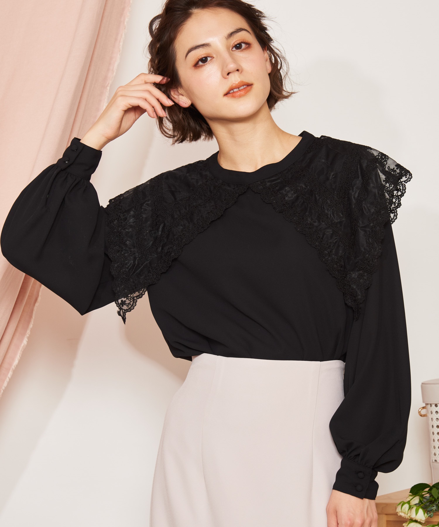 レース衿ブラウス | シャツ・ブラウス | NOELA OFFICIAL WEB STORE