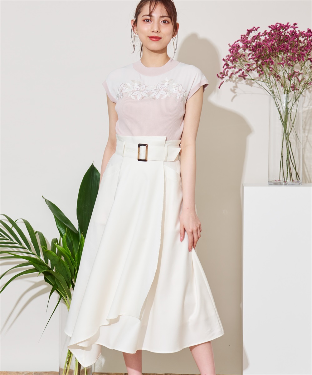 ベルト付ラップフレアスカート | タイトスカート | NOELA OFFICIAL WEB