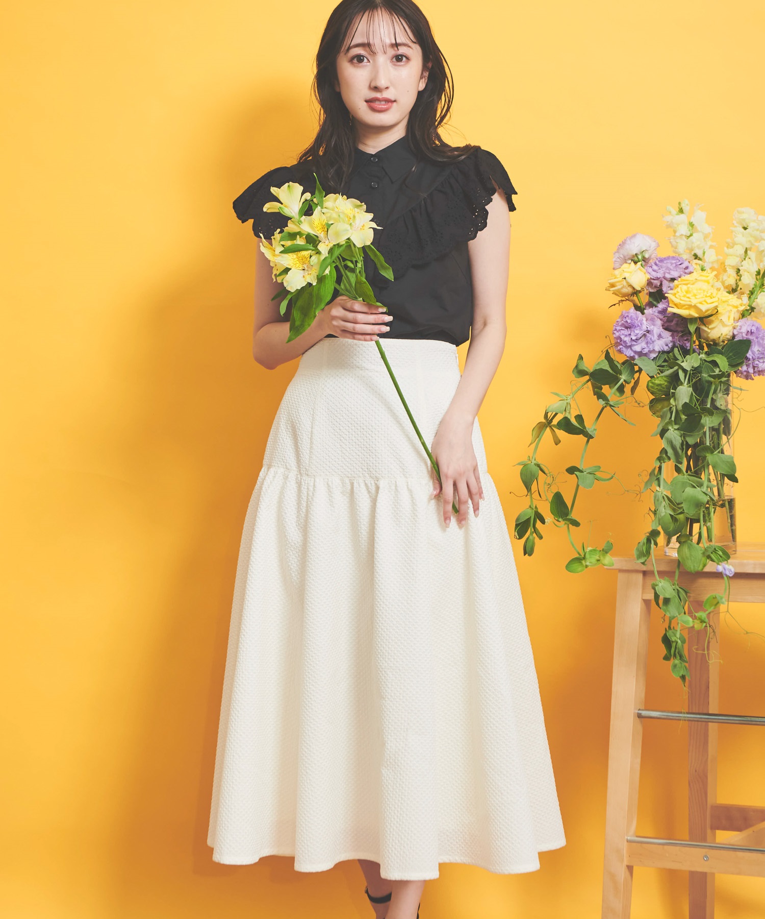 エンボススカート | フレアスカート | NOELA OFFICIAL WEB STORE