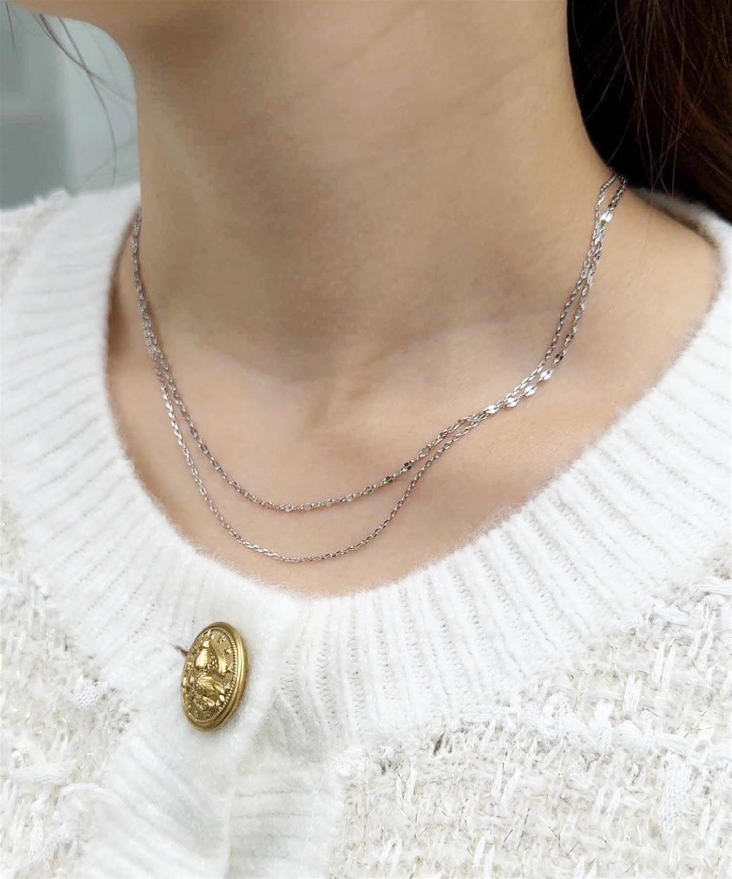 二連チェーンネックレス | ネックレス | NOELA OFFICIAL WEB STORE