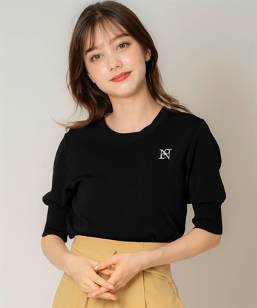 ロゴ刺繍クルーネックニット | ニット | NOELA OFFICIAL WEB STORE