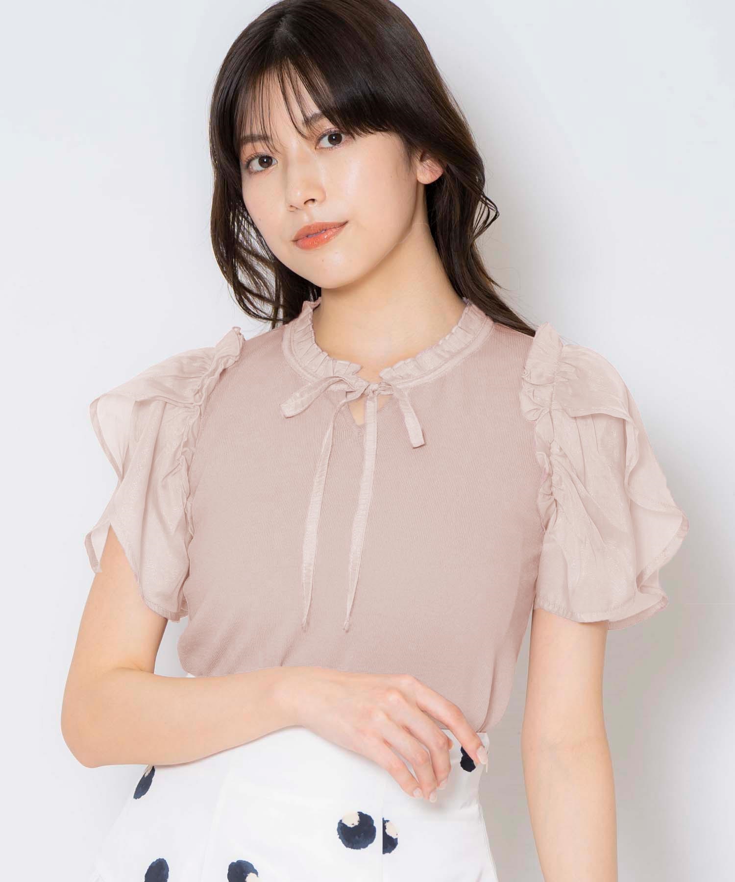 ショルダーフリルリボンタイニット | ニット | NOELA OFFICIAL WEB STORE