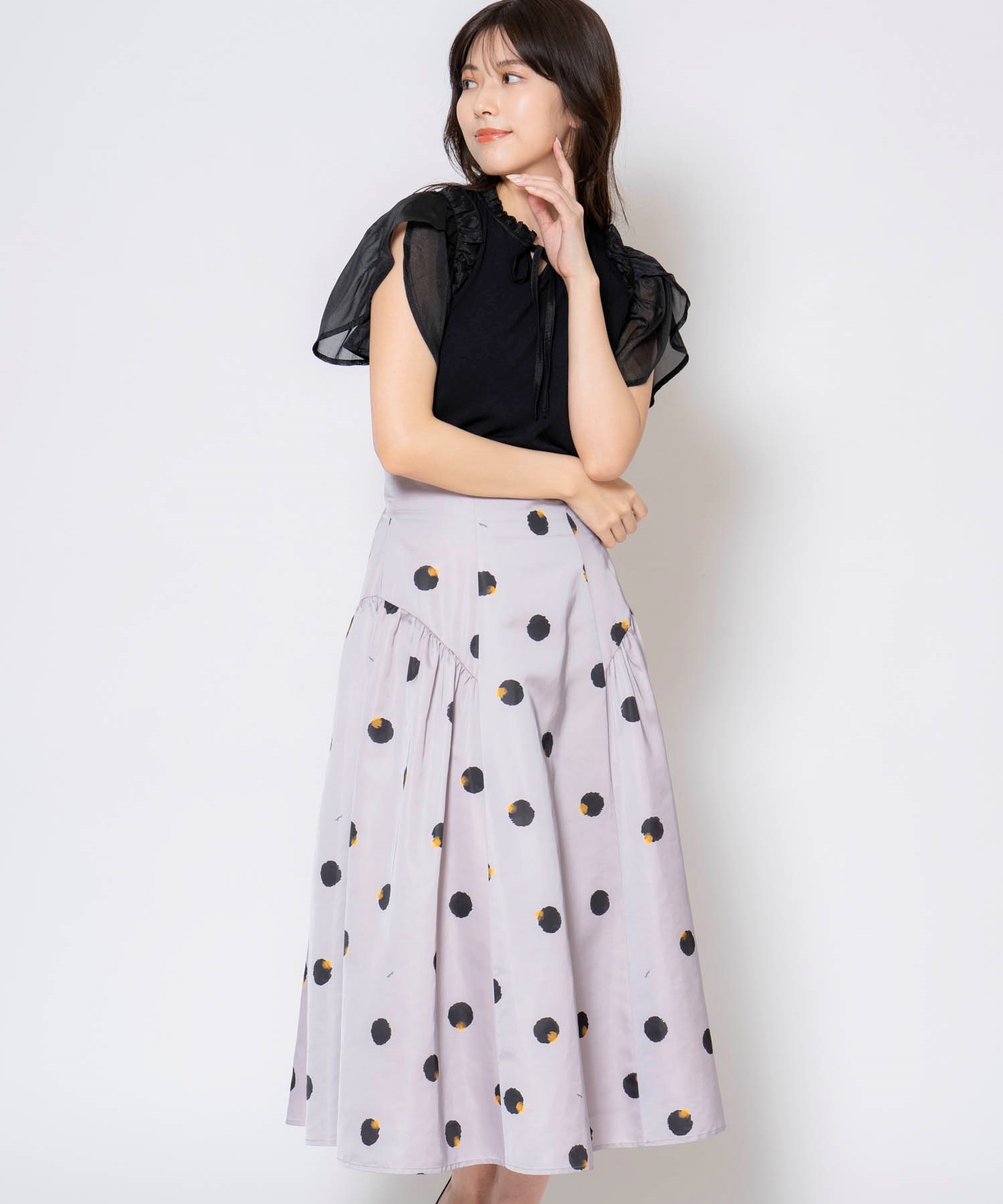 ぼかしドット柄スカート | フレアスカート | NOELA OFFICIAL WEB STORE
