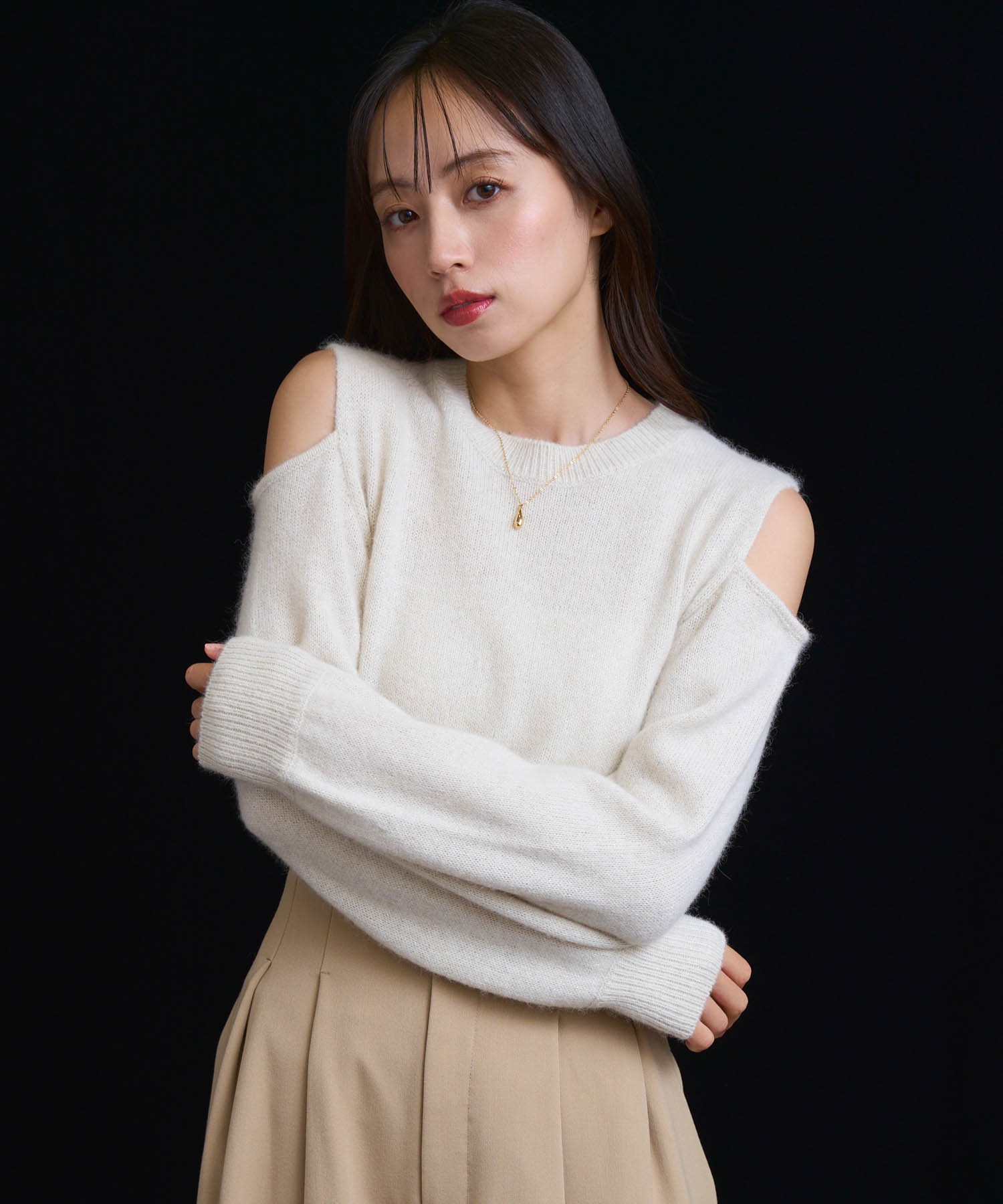 オープンショルダーフォックスニット | ニット | NOELA OFFICIAL WEB STORE