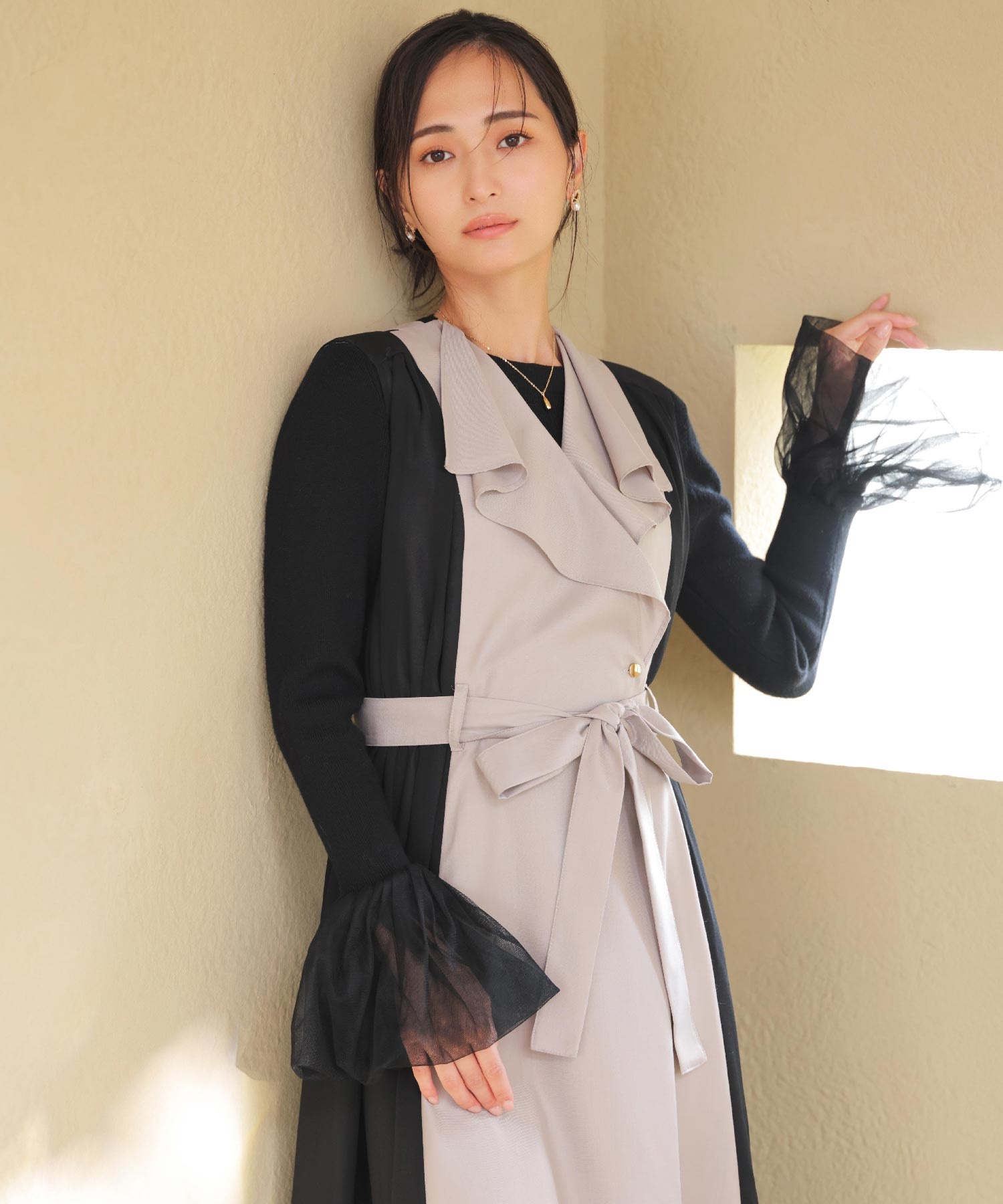 フリルカラードッキングニット | ニット | NOELA OFFICIAL WEB STORE