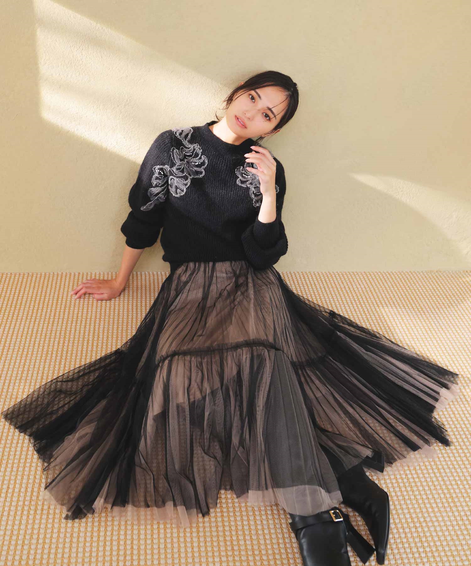 グラデイレヘムチュールスカート | フレアスカート | NOELA OFFICIAL