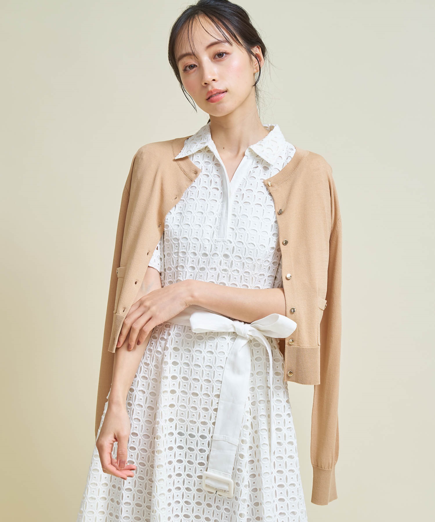 レースアップデニムキャミワンピ | キャミワンピース | NOELA OFFICIAL