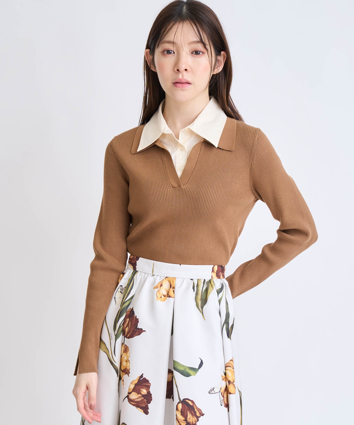 ダブルカラードッキングニット | ニット | NOELA OFFICIAL WEB STORE