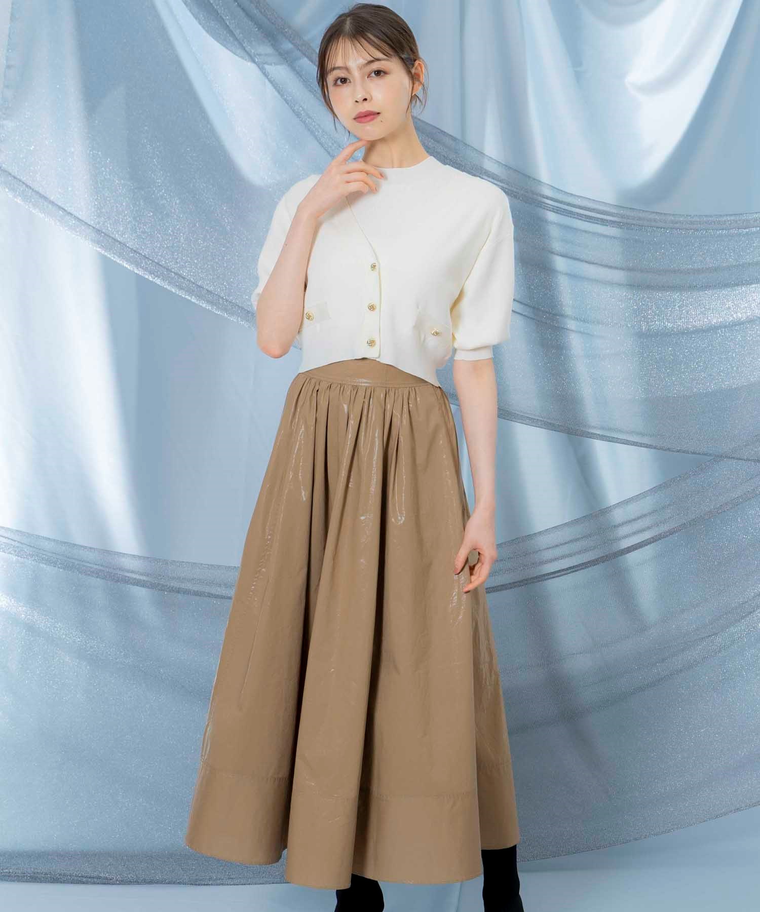 SSサイズあり】ギャザーデザインフレアスカート | フレアスカート