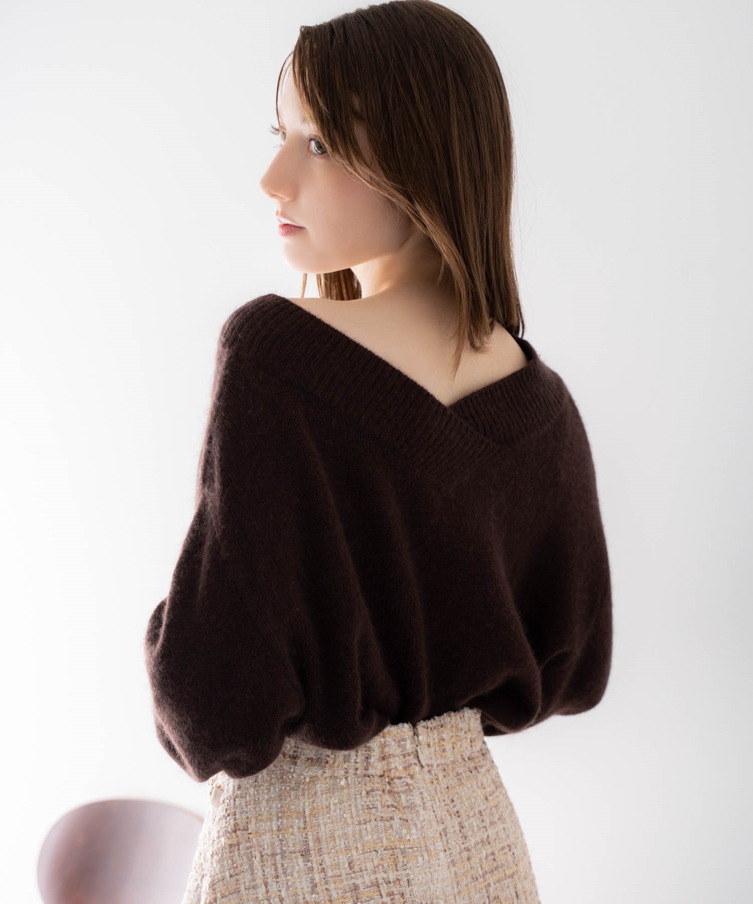 2WAYアンゴララクーン混ニット | ニット | NOELA OFFICIAL WEB STORE