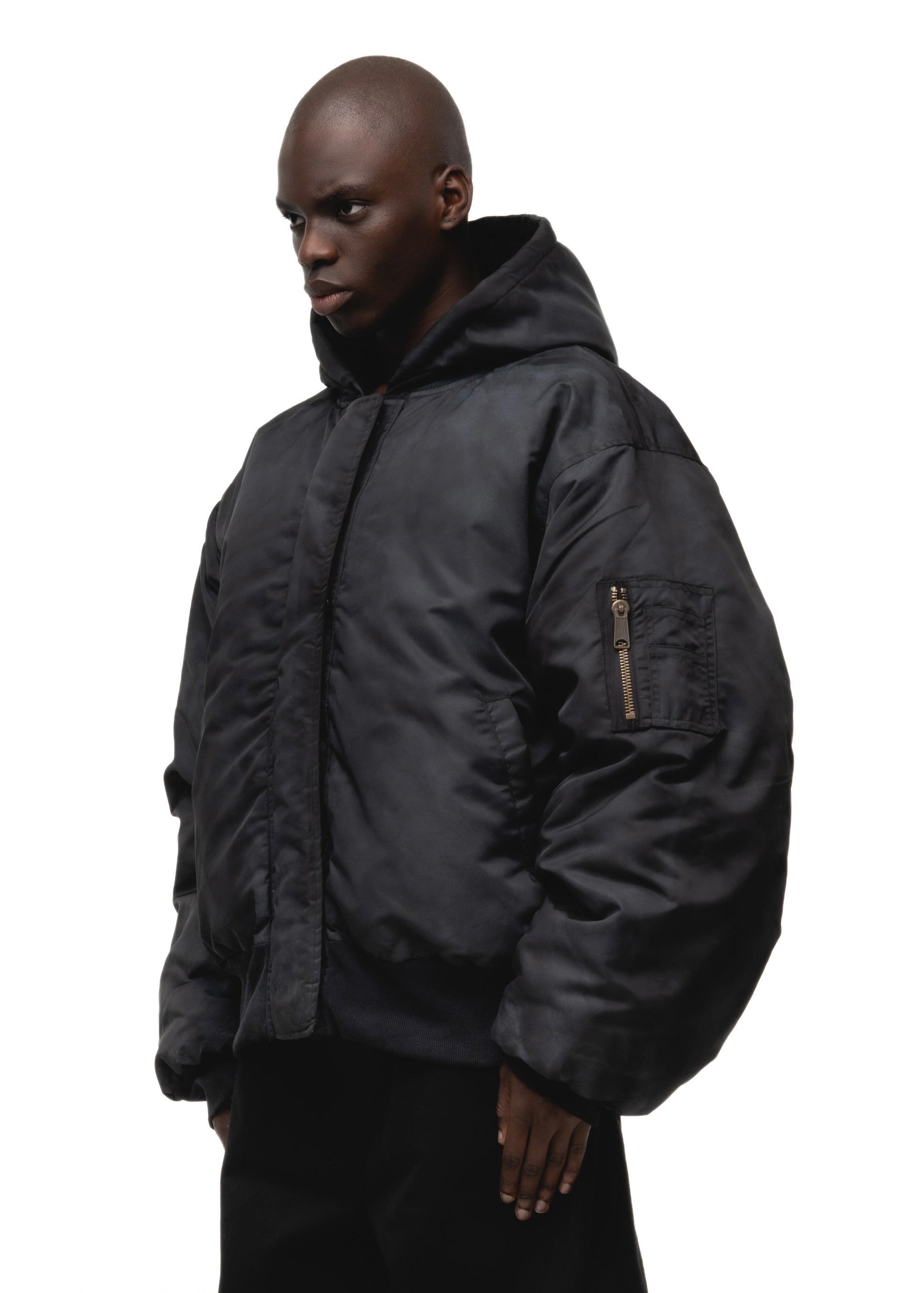 REVERSIBLE ONYX BOMBER JACKET BLACK – NO/FAITH STUDIOS