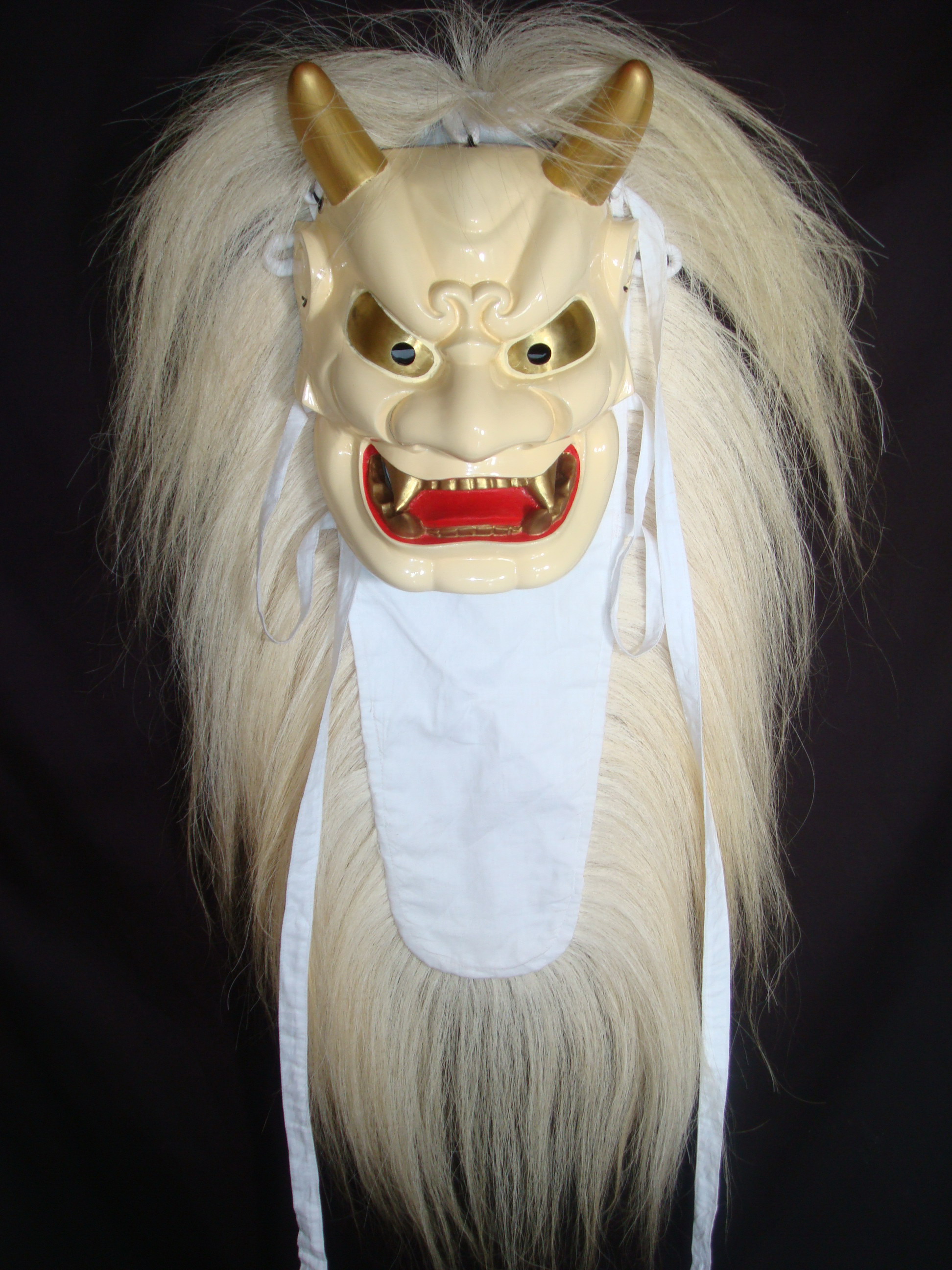 鬼太鼓面W振毛付