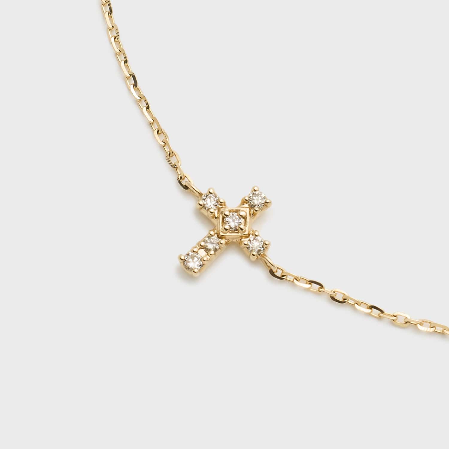 Tiny Motif】K10ダイヤモンドブレスレット(0.02ct)｜ブレスレット