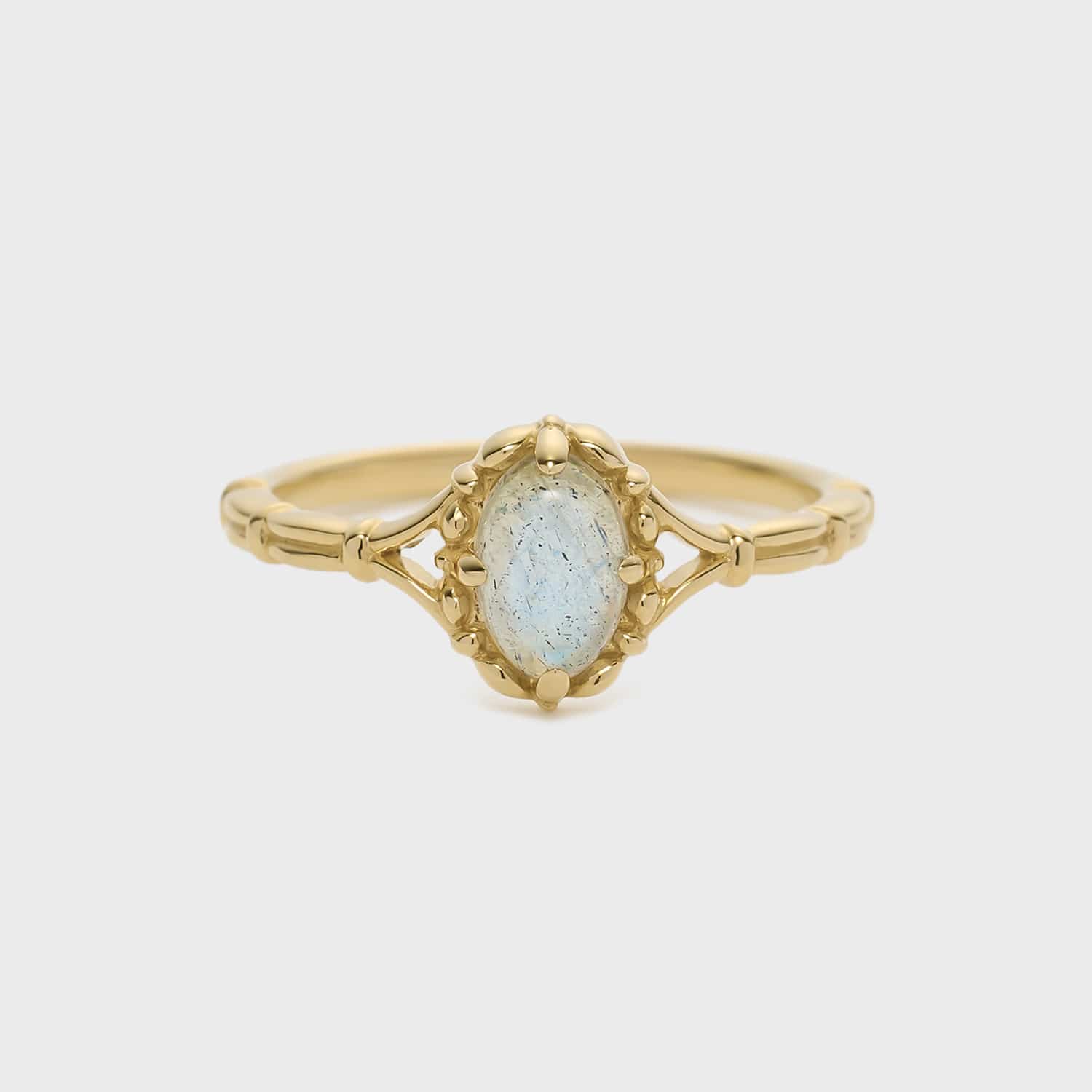 ゴールドラブラドライトピンキーリング｜ピンキーリング｜ノジェス