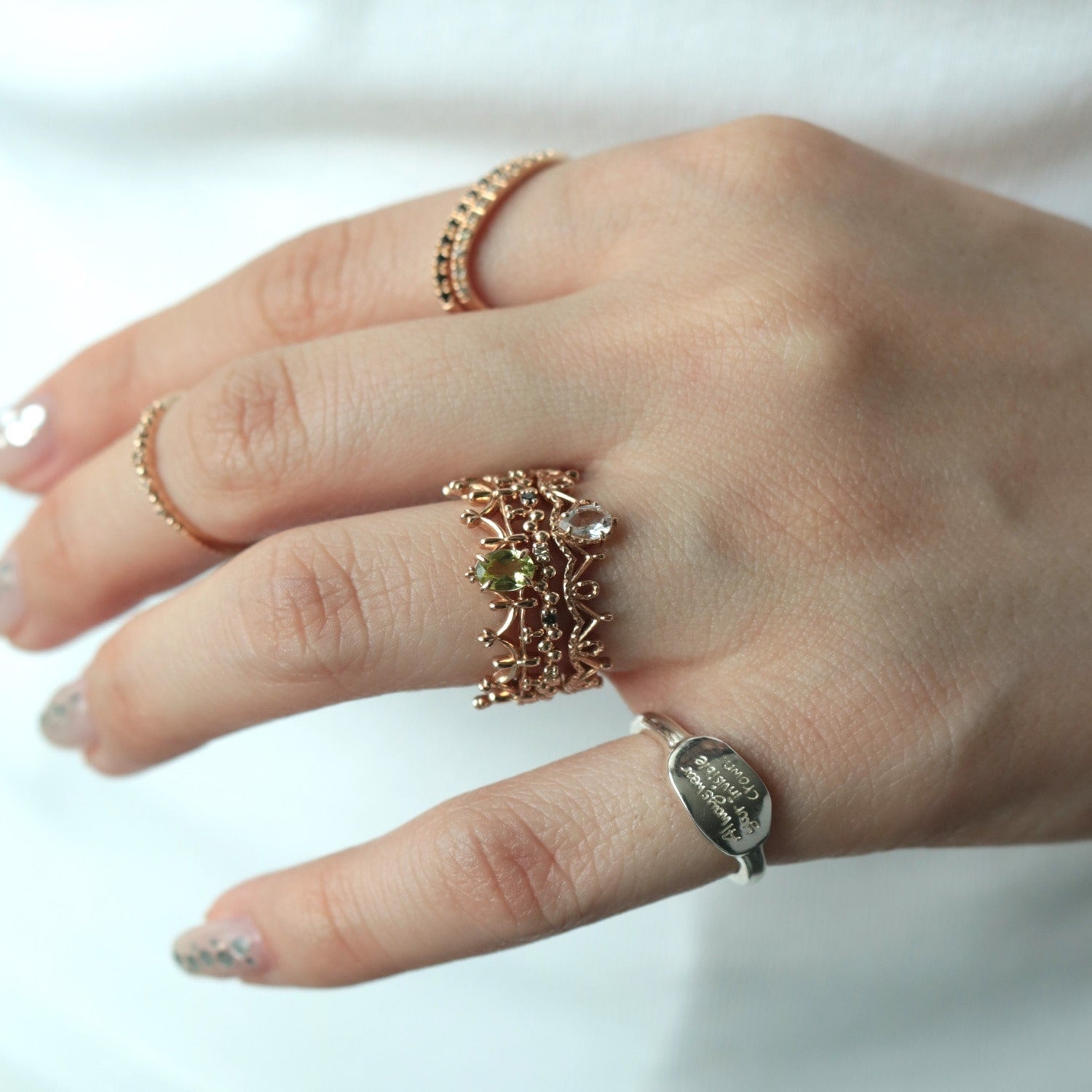 シルバーメッセージピンキーリング｜ピンキーリング｜ノジェス 公式