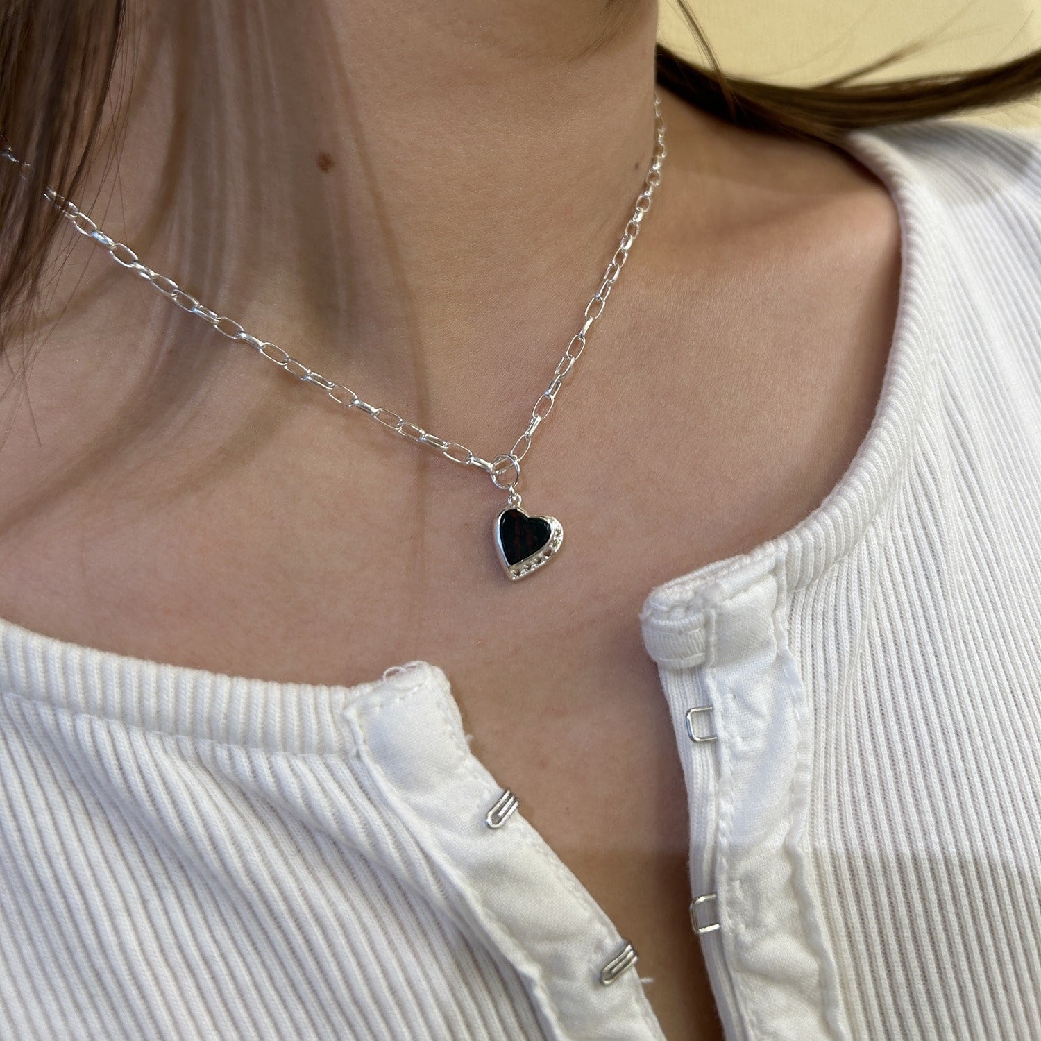 25th Limited】シルバーブラッドハートチャーム｜ネックレスチャーム