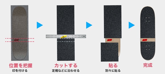 GRIPTAPE | デッキテープの貼り方 | NOLLIE SKATEBOARDING