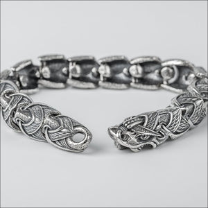 Jormungandr Chain Bracelet Sterling Silver - Northlord
