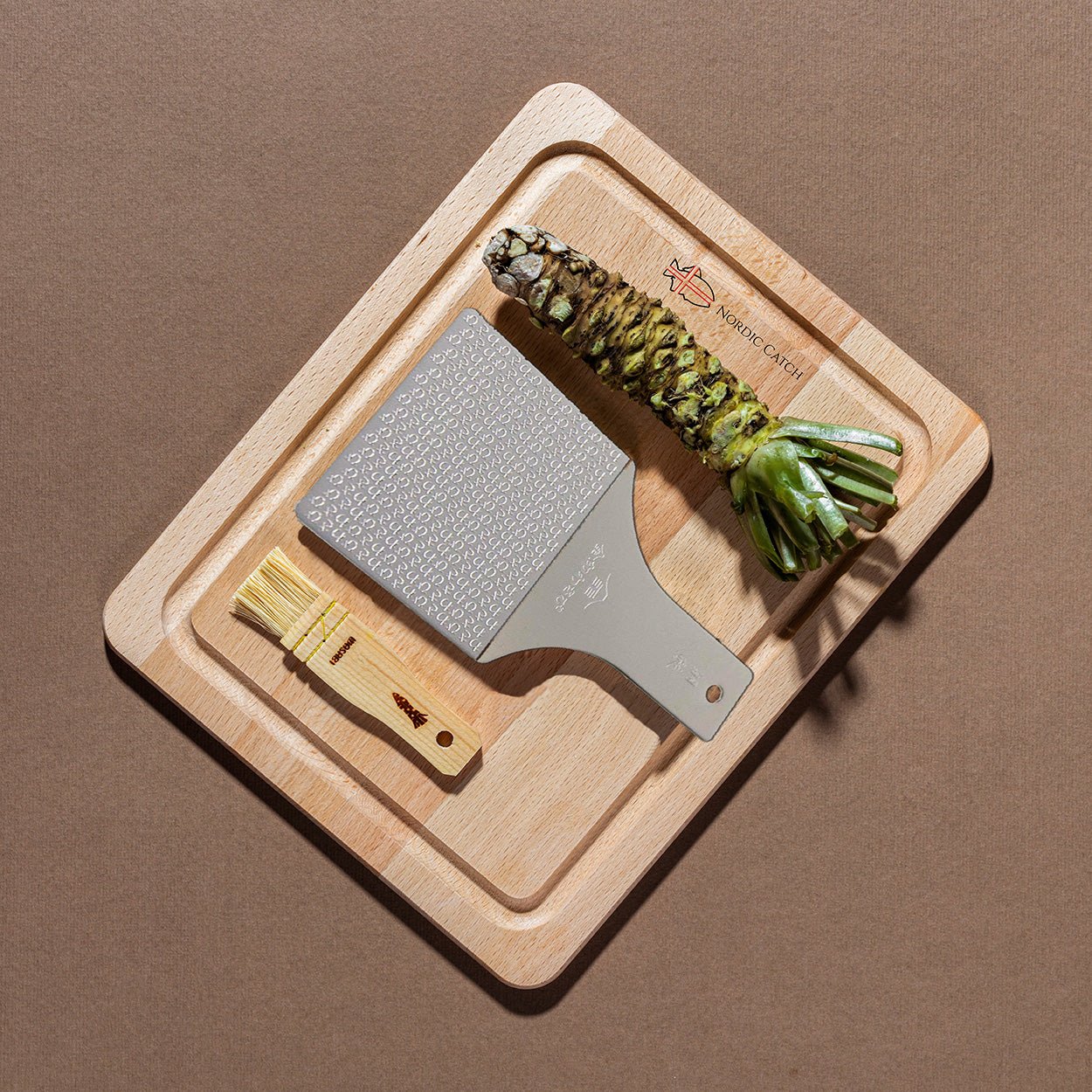 Fresh Japanese Wasabi Root + Steel Shark Grater Bundle Delivered