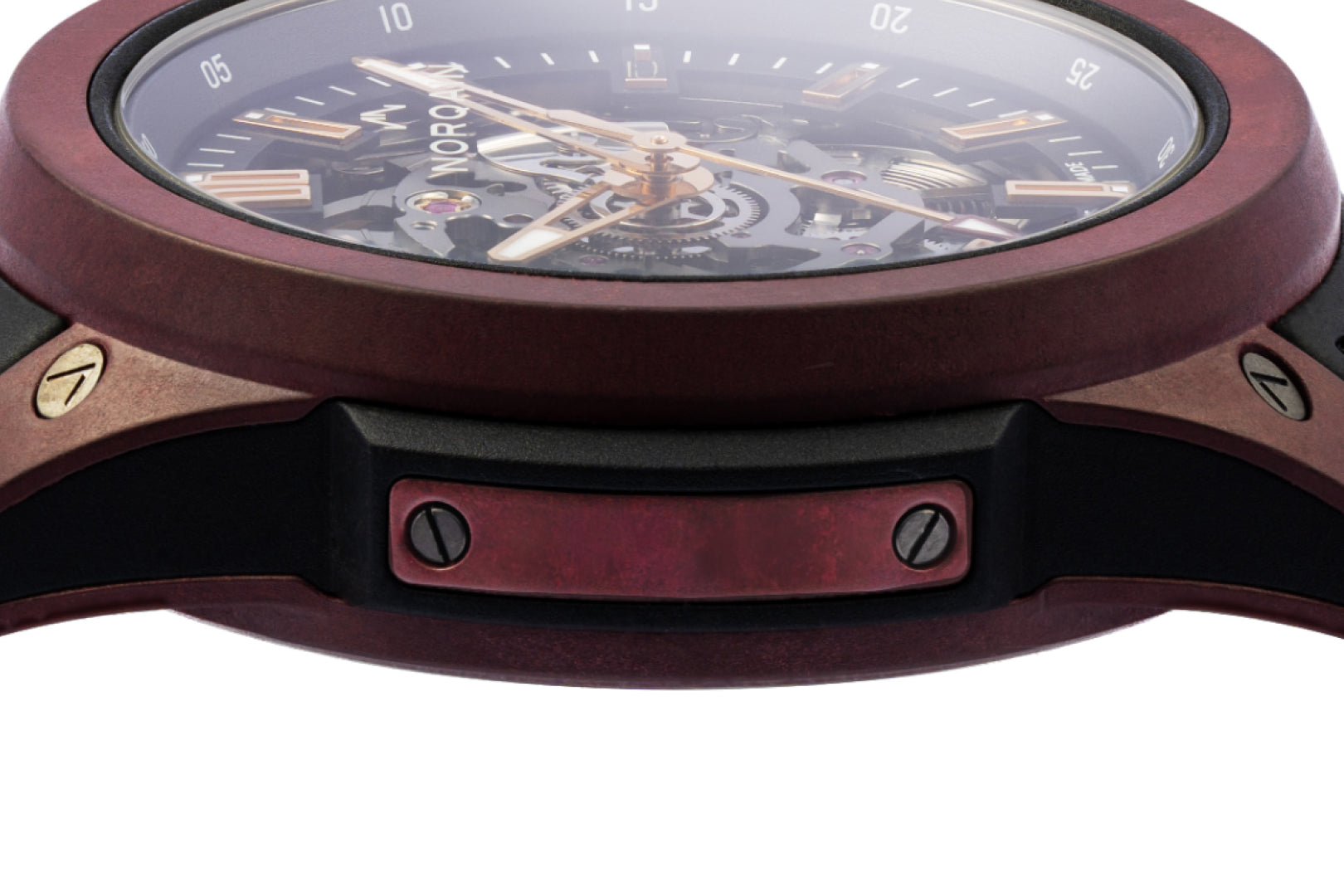 Wild ONE Skeleton 42mm Burgundy | NORQAIN Swiss Made Watches - NORQAIN