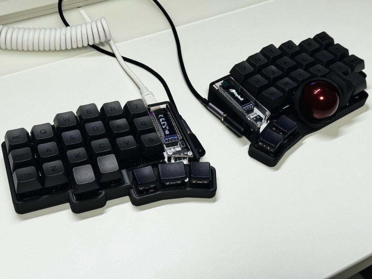 Keyball44 の更なる静音化・トラボケースの変更とJwick Vertex V1 – no