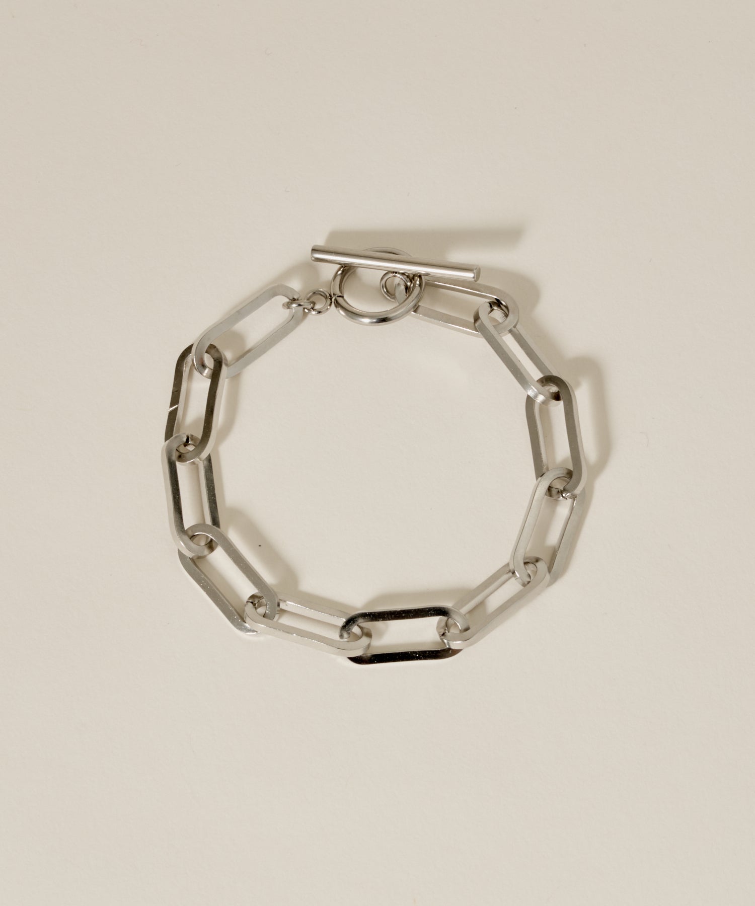 Mantel Oval Chain Bracelet［Stainless］ | 大人のブレスレット通販