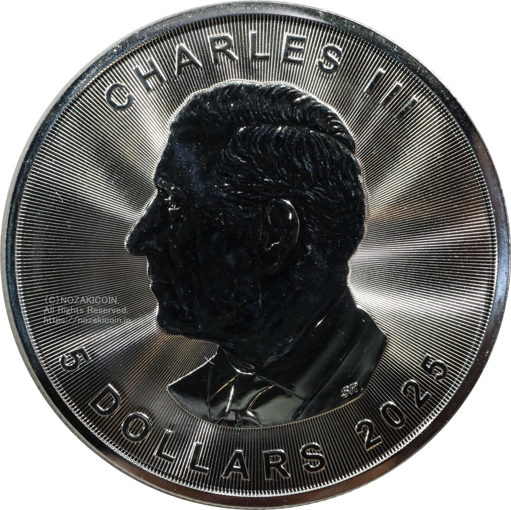 カナダ メイプルリーフ銀貨 2025年 5ドル – 野崎コイン